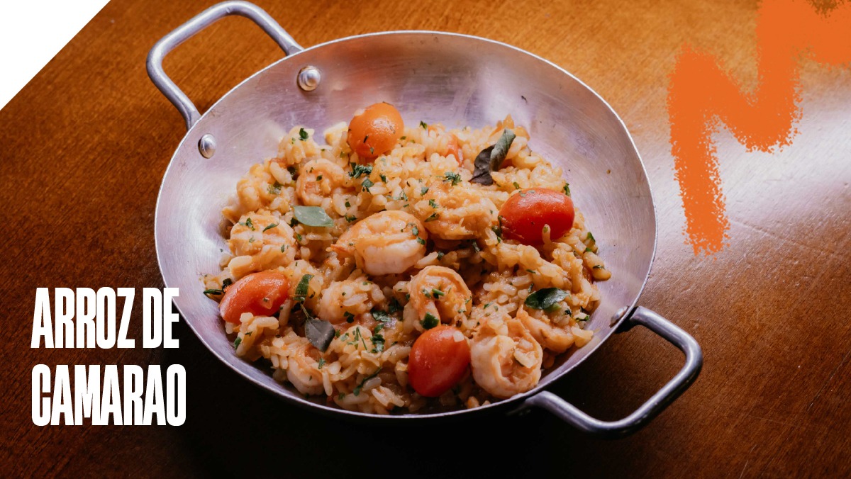 Almoço no Diretoria - Arroz de Camarão em Dobro