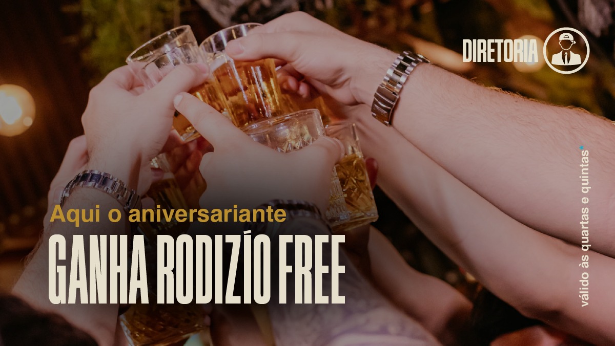 ANIVERSARIANTE GANHA RODÍZIO - QUA E QUI